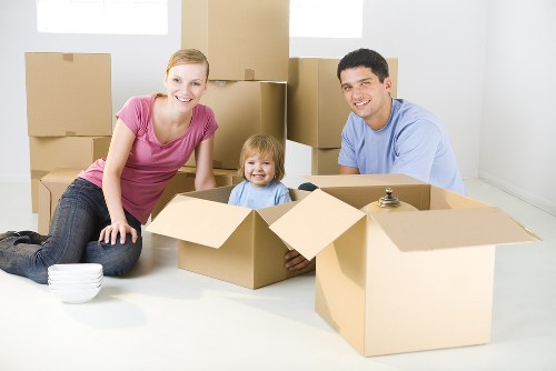 House moving team preparing for a residential move in Lee