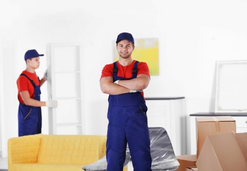 Loading a van with household items for a man and van service