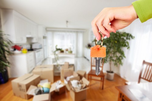 Careful furniture handling during removals in Lee
