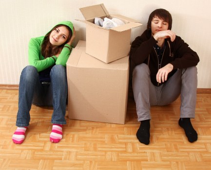 Business move support with a moving van in Lee