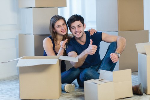 Professional van and man moving support in Lee